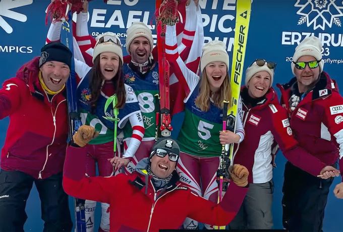Deaflympics Toller Sport vor kleinem Publikum dolomitenstadt